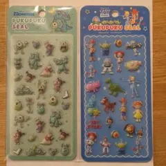 モンスターズインク & トイ・ストーリー プクプクシール 2枚セット