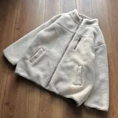 リバーシブル ボアブルゾン ジャケット スタンドカラーLL