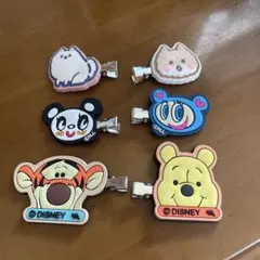 キャラクター髪クリップ3セット