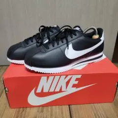w*迎様 Nike Cortez 9.5 ブラック/ホワイト　黒レザー
