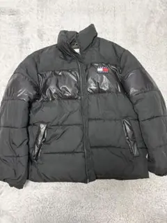 TOMMY JEANS ブラック ダウンジャケット Lサイズ