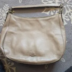 COACH ベージュ レザー ショルダーバッグ F38501出品日曜日まで