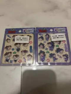 2点セット　忍たま乱太郎　Ｃｈｅｒｉｇｅｍ　Ｓｔｉｃｋｅｒ　山田利吉　久々知兵助