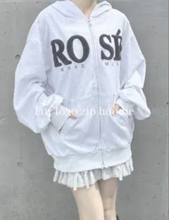 Logo 3d embroidery hoodieロゼミューズ パーカー - メルカリ
