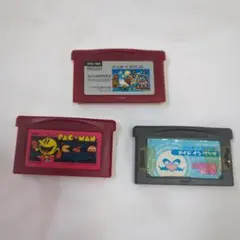 ゲームボーイアドバンス　スーパーマリオブラザーズ　メイドインワリオ　パックマン