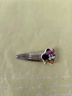 昭和レトロ　ミッキー　パッチン留め　ヘアピン　クリップ　ヘアクリップ