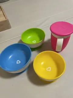 カラフル ベビー用食器セット 4点