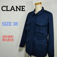 CLANE　クラネ　ブルゾン　サイズ38　濃紺　ネイビーのサムネイル