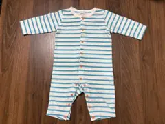 ベビー服　ロンパース　カバーオール　ボーダー　70cmのサムネイル