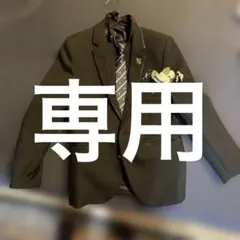 キッズ スーツ 黒 ストライプ ネクタイ