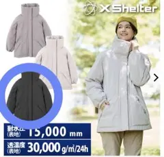 エックスシェルター(R)断熱αレディース防水ウォームアウター M ブラック