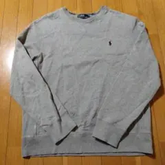 雰囲気系◎90s ポロラルフローレン 前V リバースウィーブ スウェット XL