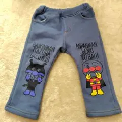 アンパンマン 　ばいきんまん　パンツ サイズ90　裏起毛　冬