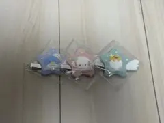 サンリオ　前髪クリップ　キラキラウィッシュ　タキシードサム　こぎみゅん　ぐでたま