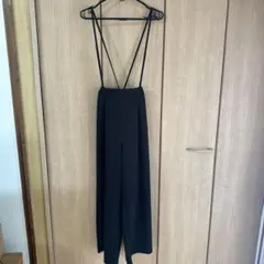 アーバンリサーチ　サスペンダー付きワイドパンツ　ブラックのサムネイル