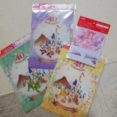 キリン　東京ディズニーリゾート　クリアファイル　３枚　ボールペン１本