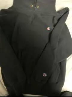 チャンピオン　リバースウィーブ　ブラック　90s 刺繍タグ