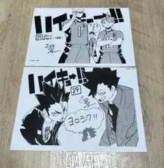 ハイキュー!! 29巻 購入特典 イラストペーパー　2枚セット