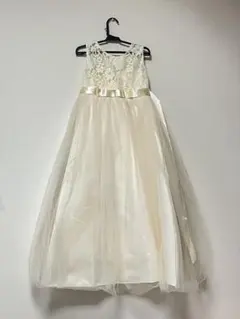 アイボリー レーストップ フォーマルドレス