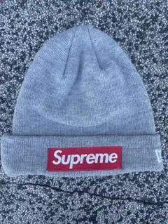 Supreme New Era Box Logo Beanie グレー - メルカリ