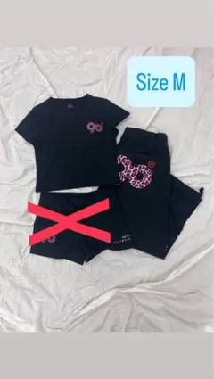 90 Logo Girl Cropped Tee x Sweat Pants M