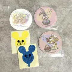 ダッフィー＆フレンズ ワンダフルフレンドシップ コースターセット　バルーンシール