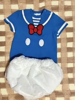 ディズニー　ドナルド　キッズ　ベビー　コスプレ　着ぐるみ　90 美品
