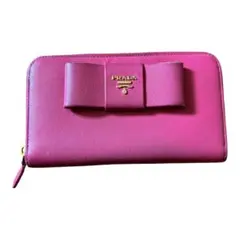 PRADA サフィアーノ リボン ラウンドファスナー長財布のサムネイル