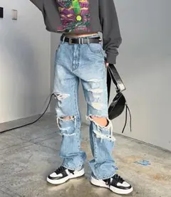 PAGEBOY ダメージデニムパンツのサムネイル