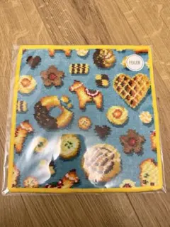 フェイラー　タオル　ハンカチ　フィーカタイム　ターコイズブルー　イエロー