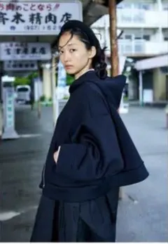 ※出品9/26 20時迄【ENFOLD】SOLID HOODIE 38 黒