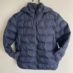 UNIQLO ユニクロ　ネイビー フード付き ダウン150