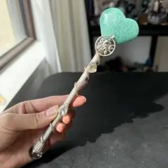 【かおる様確認専用】天然石アマゾナイトの魔法棒　置物NO.041016