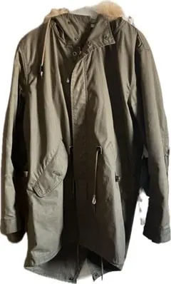 モッズコート ファー付き カーキ