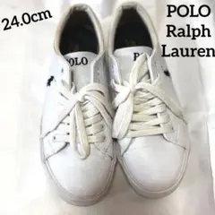 POLO Ralph Lauren ポロ　ラルフローレン　スニーカー　白　24のサムネイル