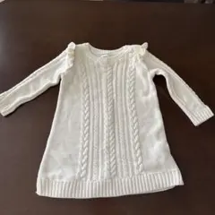 baby GAP アイボリー ケーブルニットセーター 0-12ヶ月