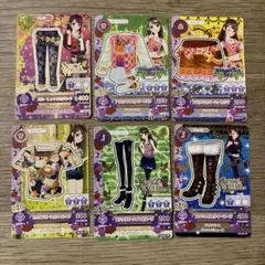 アイカツカード　紫吹蘭 スパイシー・アクア 6枚セット