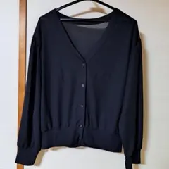 カーディガン(長袖・ブラック)