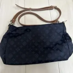 極美品 ラシット 2way ショルダーバッグ ポーチ モノグラム 茶 ピンク