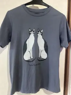 We Love Cats プリント Tシャツ グレー　L 猫のサムネイル
