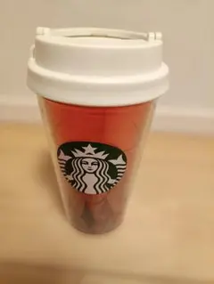 スターバックス 透明オレンジタンブラー