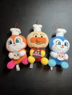 アンパンマン ぬいぐるみセット ストラップ付き