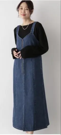美品 GLOBAL WORK GOODデニムジャンスカ