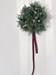 ⁂針葉樹香るフレッシュクリスマスリース⁂