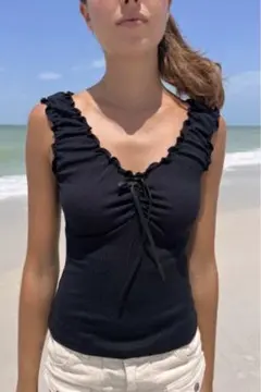 Brandy Melville Malena Top Black