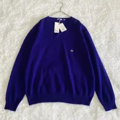 タグ付き 未使用 ユニクロ カシミヤ100% ニット セーター XL パープル