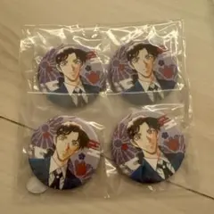 名探偵コナン　和風缶バッジ　伊織無我　4個