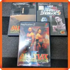 PS2ソフト【ディスク傷無】オールスタープロレスリング、エキサイティングプロレス