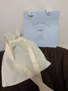 gelato pique ロゴ入りショップ袋・巾着袋セット　ジェラピケ