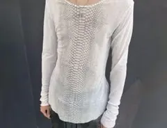 平成 グランジ 蛇柄 ロンT 長袖 y2k パンク系 V系 お兄系 ストリート